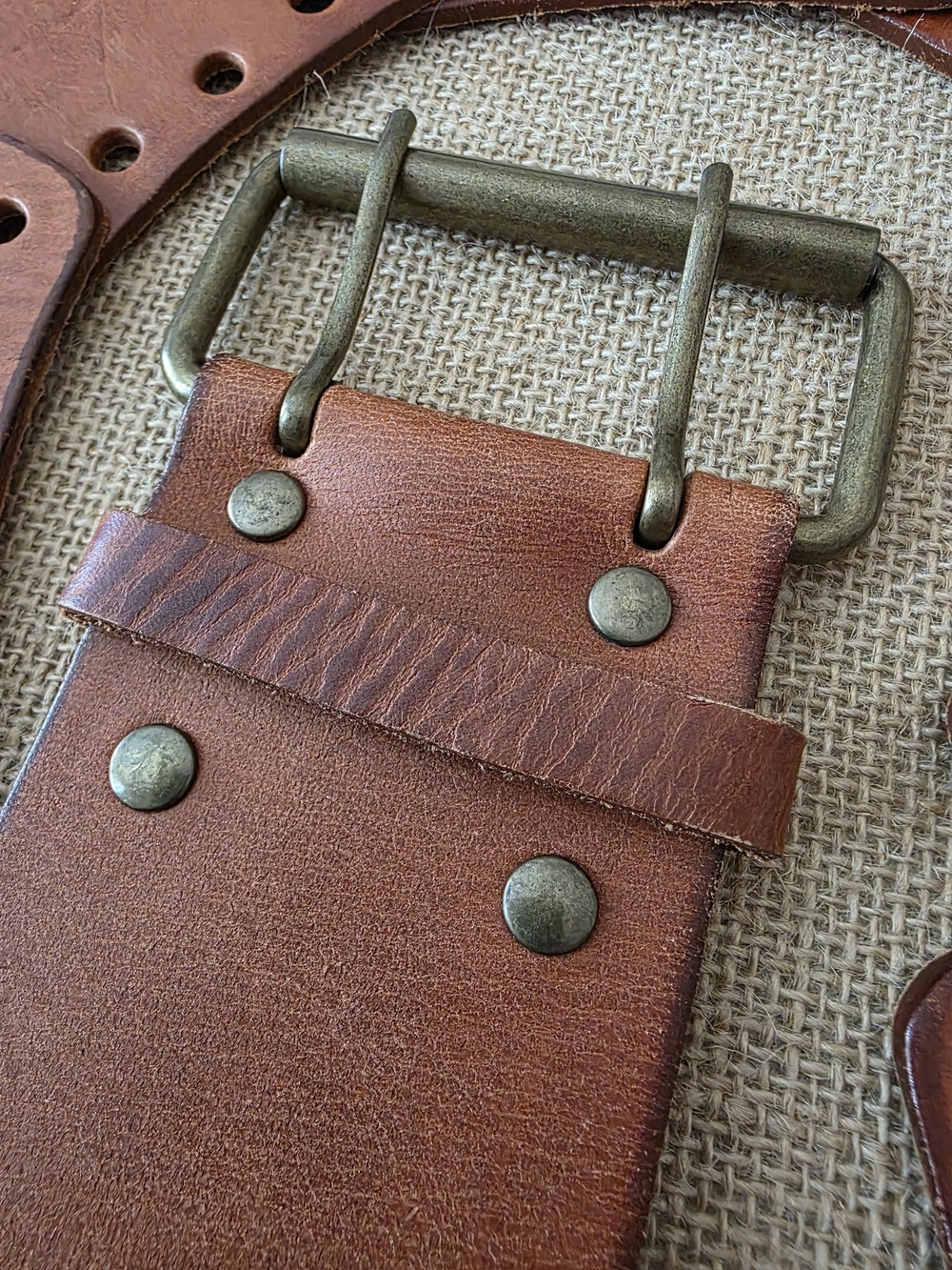 Gail Labelle Vintage Leather Belt 1970s–1990s - Picture 4 of 16